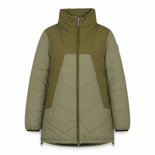 Cintamani Women Green Long Puffer Jacket L Lightweight Outdoor