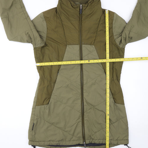 Cintamani Women Green Long Puffer Jacket L Lightweight Outdoor
