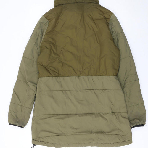 Cintamani Women Green Long Puffer Jacket L Lightweight Outdoor