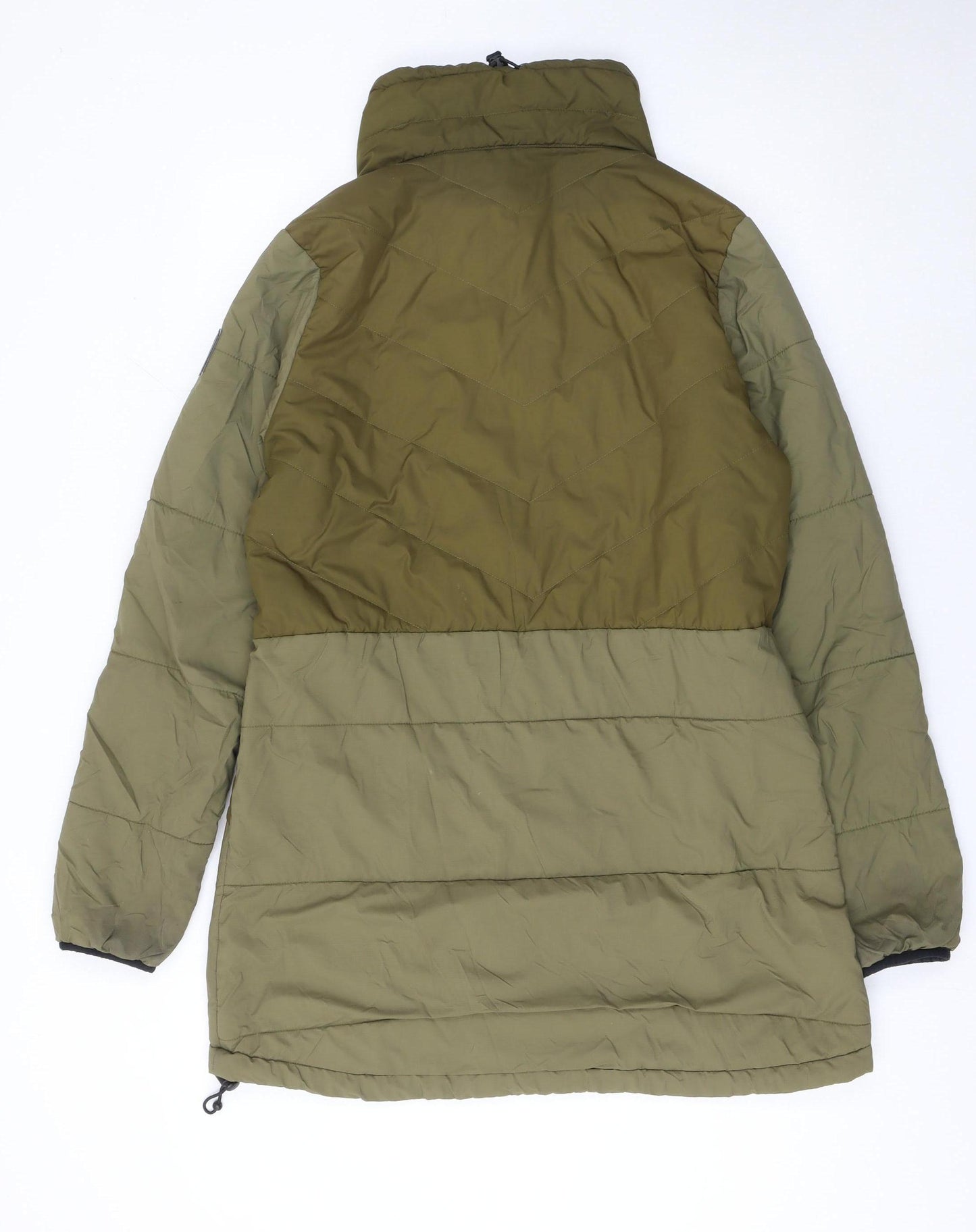 Cintamani Women Green Long Puffer Jacket L Lightweight Outdoor