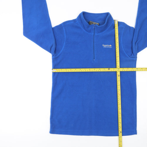 Regatta Boys Blue Fleece 1/4 Zip Sweatshirt Size 148 Classic Fit