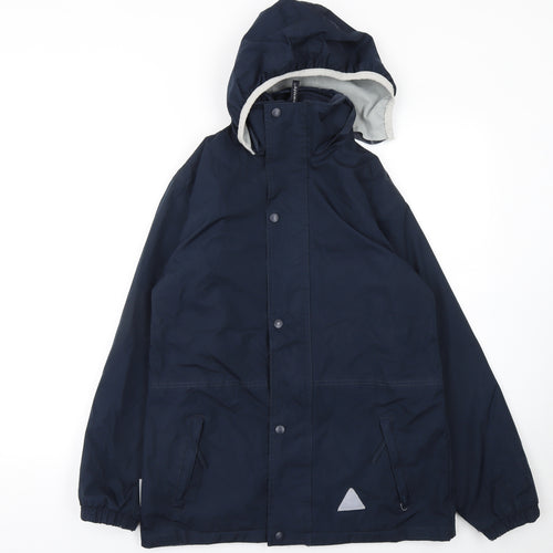 Result Boys Blue Waterproof Hooded Rain Coat 13-14 Years
