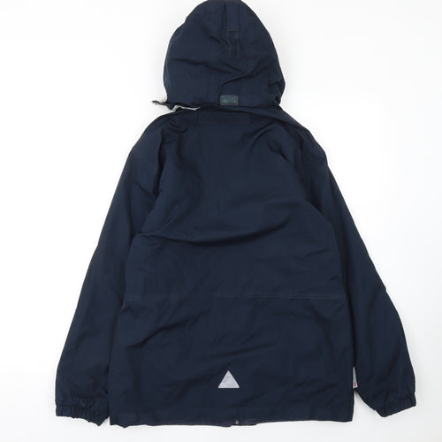 Result Boys Blue Waterproof Hooded Rain Coat 13-14 Years