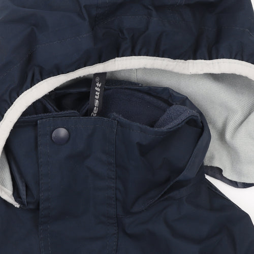 Result Boys Blue Waterproof Hooded Rain Coat 13-14 Years