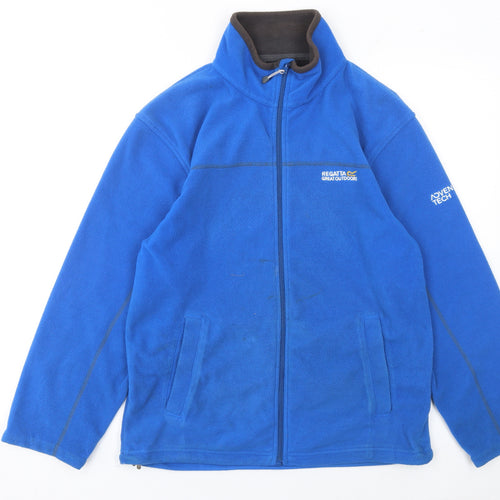 Regatta Men’s Blue Fleece Full Zip Basic Jacket Size S Outdoor Walking