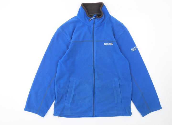 Regatta Men’s Blue Fleece Full Zip Basic Jacket Size S Outdoor Walking