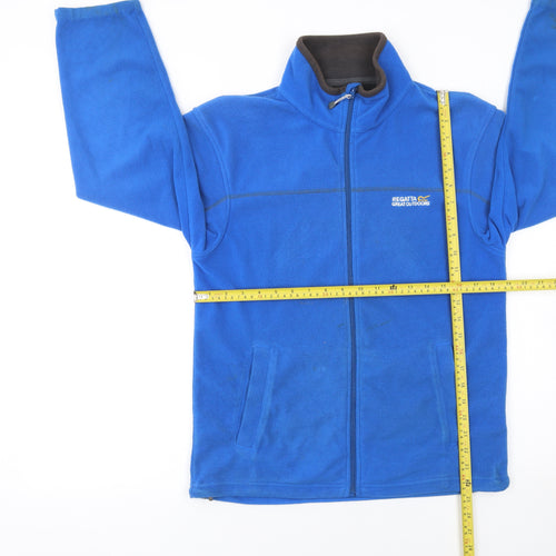 Regatta Men’s Blue Fleece Full Zip Basic Jacket Size S Outdoor Walking