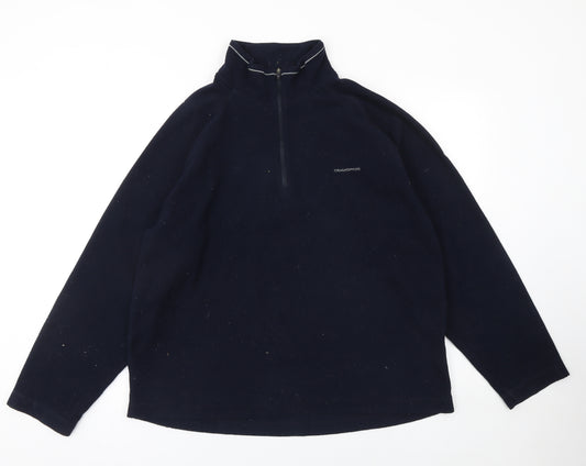 Craghoppers Men's Blue Fleece 1/2 Zip Pullover Sweatshirt XL