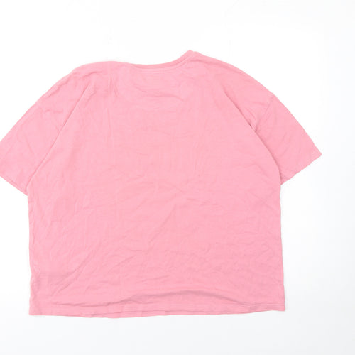 Marks and Spencer Girls Pink Snoopy Graphic Cotton T-Shirt 15-16 Years