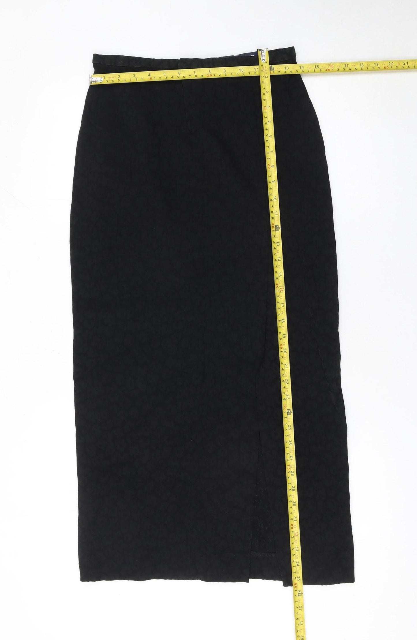 French Connection Women's Black Long Straight Skirt M