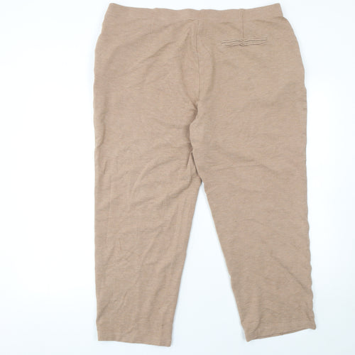 Marks and Spencer Women’s Beige Size 20 Jersey Trousers