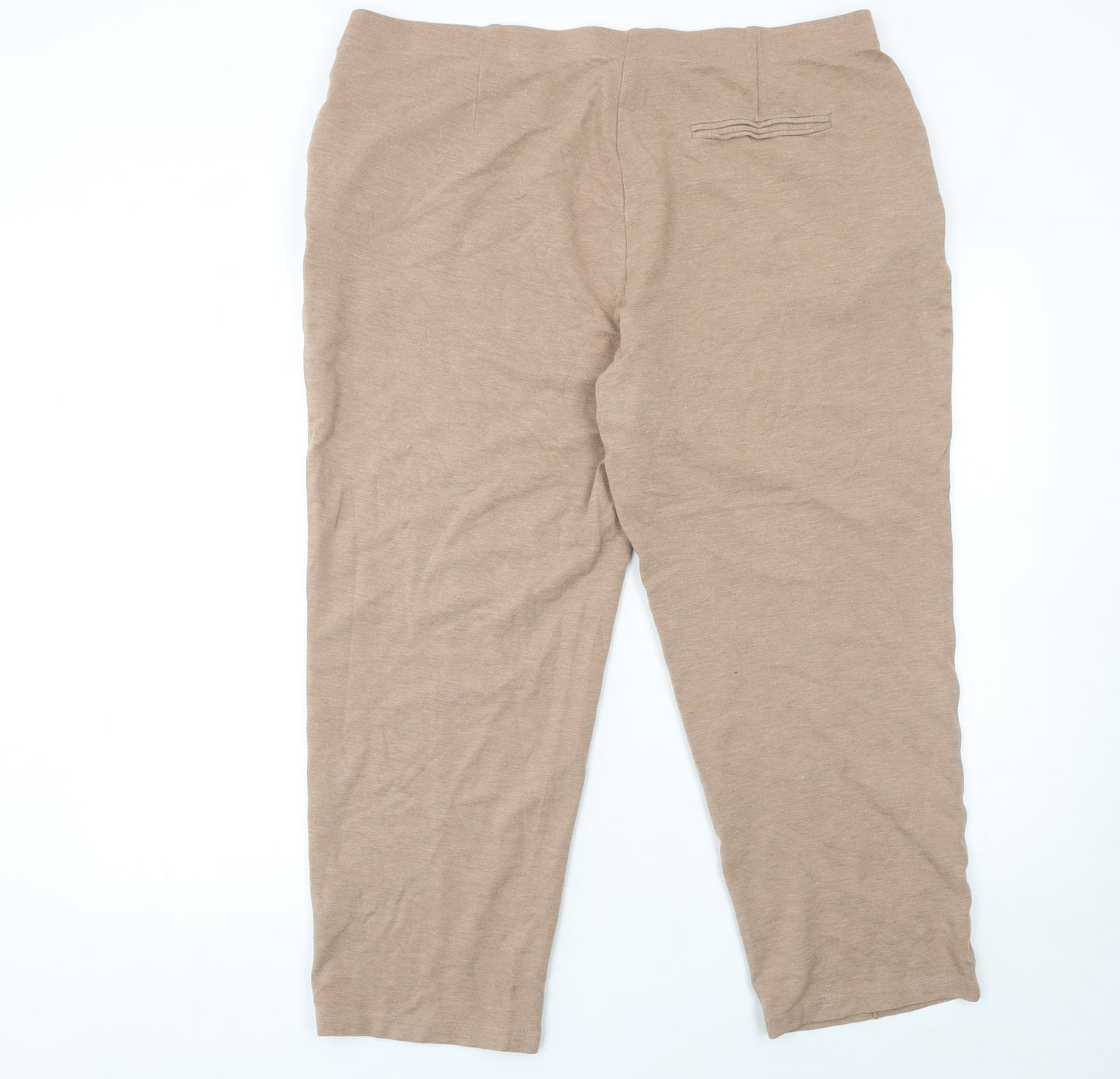 Marks and Spencer Women’s Beige Size 20 Jersey Trousers