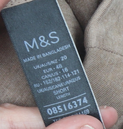 Marks and Spencer Women’s Beige Size 20 Jersey Trousers