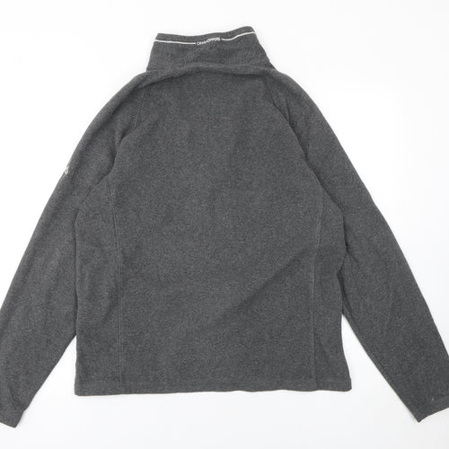 Craghoppers Men's Grey Fleece 1/4 Zip Pullover Sweatshirt L