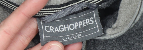 Craghoppers Men's Grey Fleece 1/4 Zip Pullover Sweatshirt L