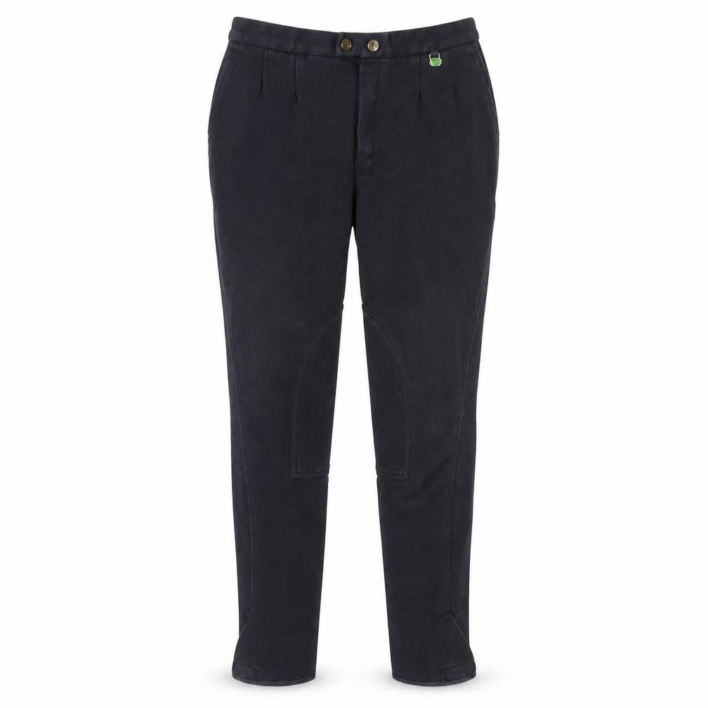 Rhinegold Mens Black Large Riding Trousers Stretch Cotton Blend