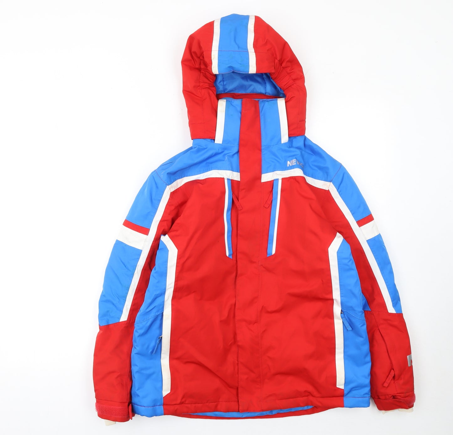 Nevica Boys Red Blue White Ski Jacket 11-12 Years Waterproof Winter Coat