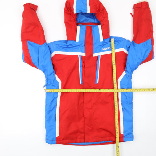 Nevica Boys Red Blue White Ski Jacket 11-12 Years Waterproof Winter Coat