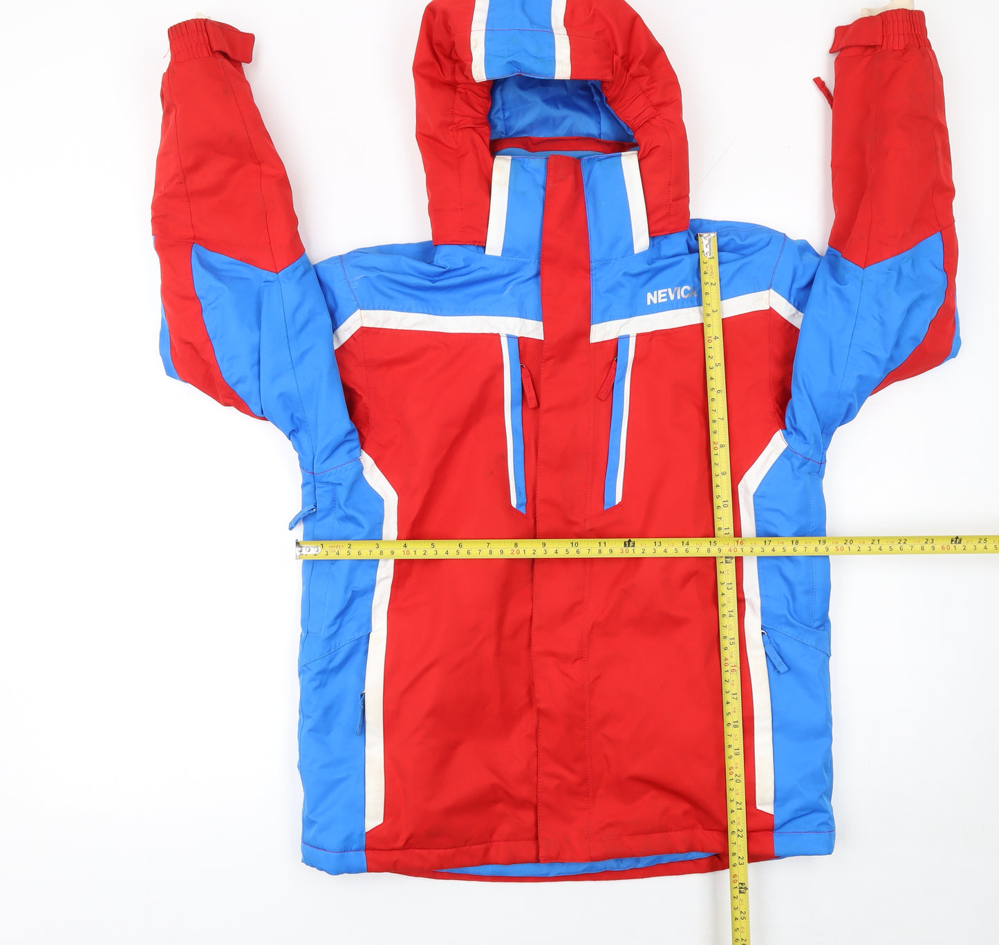 Nevica Boys Red Blue White Ski Jacket 11-12 Years Waterproof Winter Coat