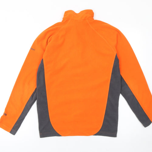 Trespass Men's Orange XS 1/4 Zip Fleece Pullover Sweatshirt