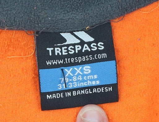 Trespass Men's Orange XS 1/4 Zip Fleece Pullover Sweatshirt