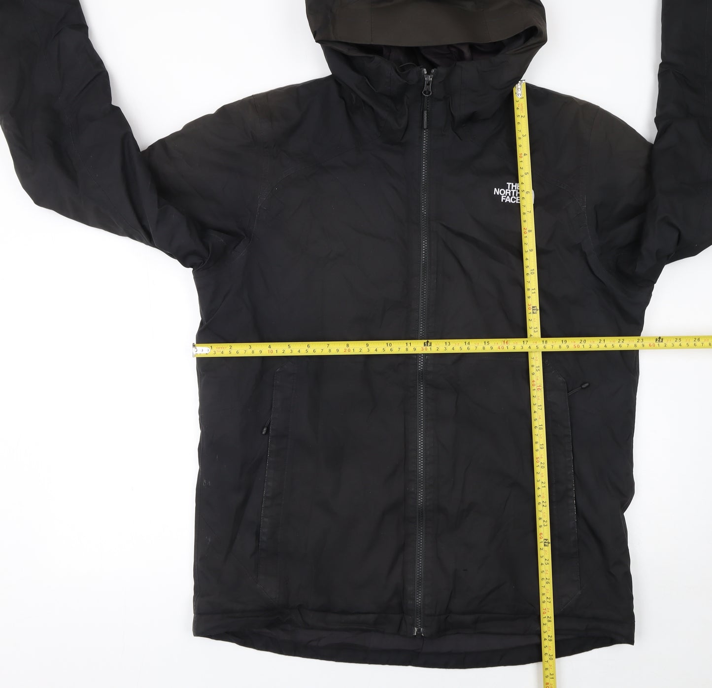 The North Face Men's Black L Waterproof Hooded Rain Jacket