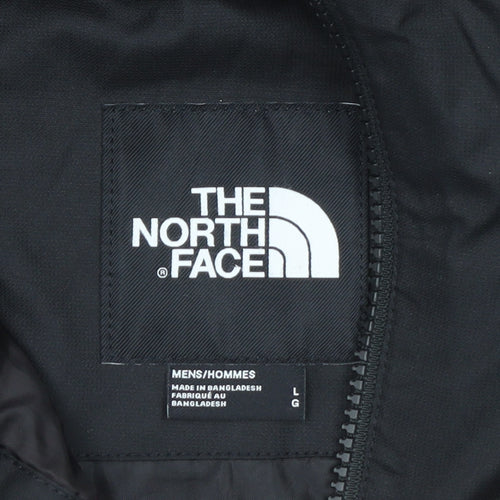 The North Face Men's Black L Waterproof Hooded Rain Jacket