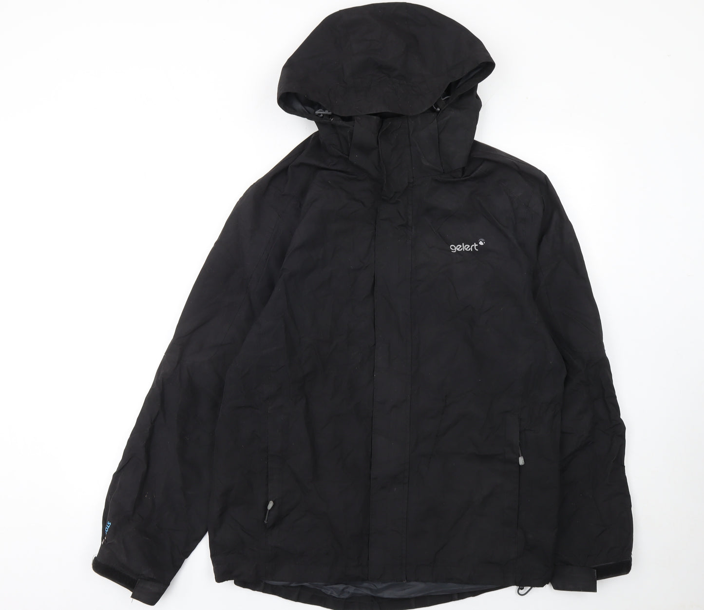 Gelert Men’s Black Waterproof Hooded Rain Jacket M