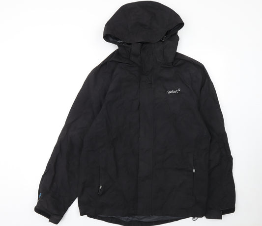 Gelert Men’s Black Waterproof Hooded Rain Jacket M