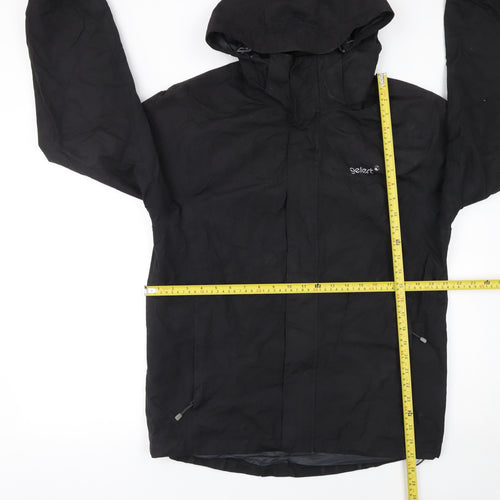 Gelert Men’s Black Waterproof Hooded Rain Jacket M