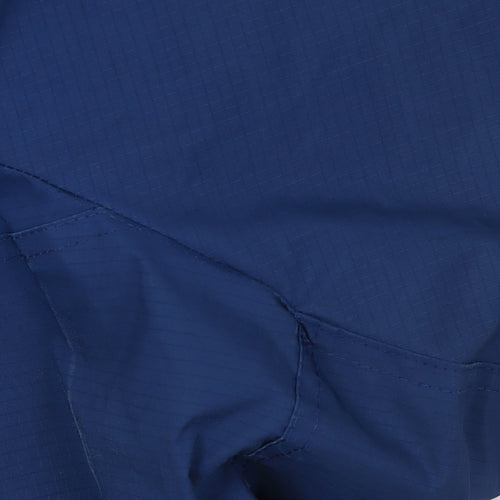 Hollister Men's Blue L All-Weather Hooded Waterproof Jacket