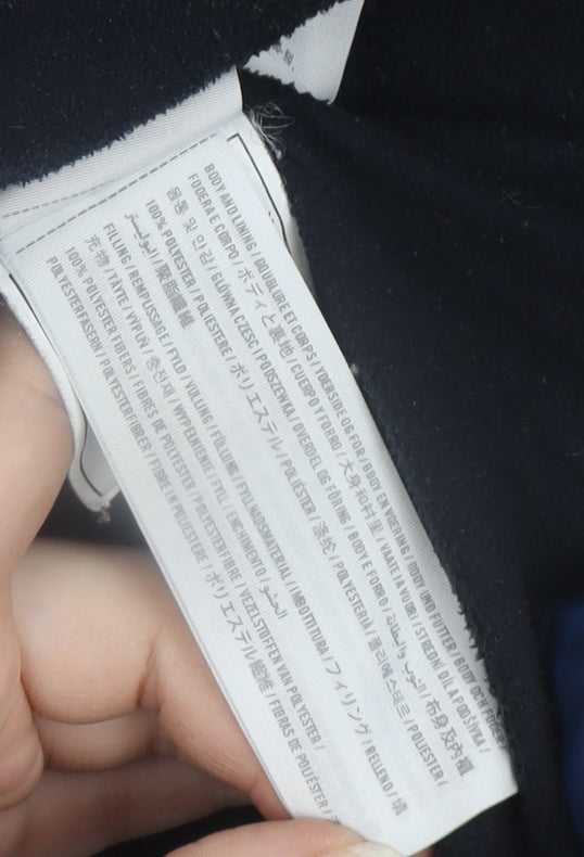 Hollister Men's Blue L All-Weather Hooded Waterproof Jacket