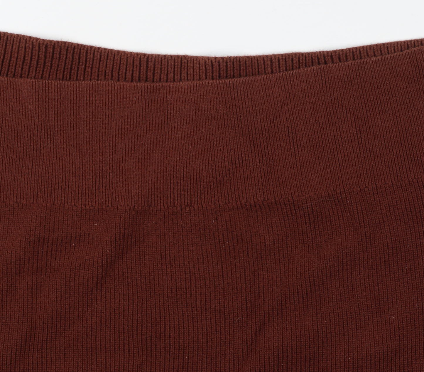 AllSaints Men’s Brown Cotton Crew Neck Chunky Knit Jumper Medium