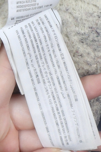 Hollister Mens Blue Hooded Down Puffer Jacket L Winter Warm