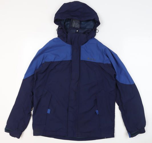 Mountain Warehouse Mens Blue XS Waterproof Hooded Parka Jacket