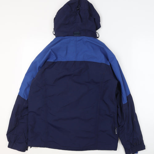 Mountain Warehouse Mens Blue XS Waterproof Hooded Parka Jacket
