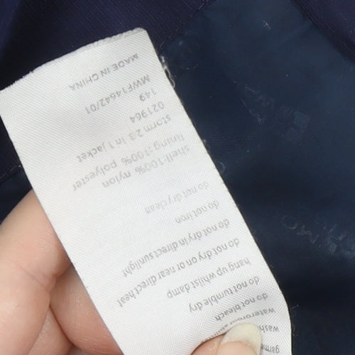 Mountain Warehouse Mens Blue XS Waterproof Hooded Parka Jacket