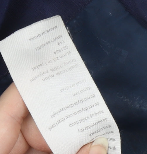 Mountain Warehouse Mens Blue XS Waterproof Hooded Parka Jacket