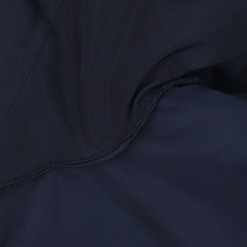 Soviet Men's Blue Bomber Jacket S Embroidered Military Style