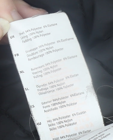 Firetrap Men's Black Bomber Jacket Size L Full Zip Softshell