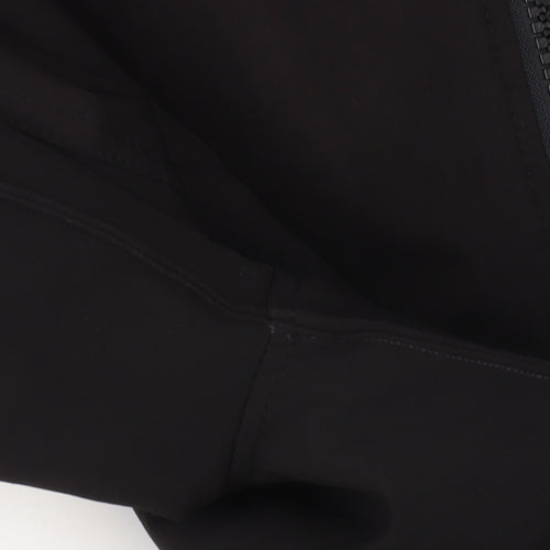 Firetrap Men's Black Bomber Jacket Size L Full Zip Softshell