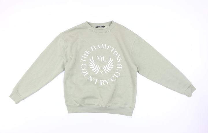 Dunnes Stores Womens Light Green Pullover Sweatshirt Small Crew Neck