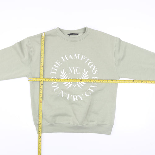Dunnes Stores Womens Light Green Pullover Sweatshirt Small Crew Neck