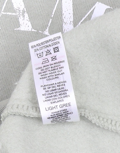 Dunnes Stores Womens Light Green Pullover Sweatshirt Small Crew Neck