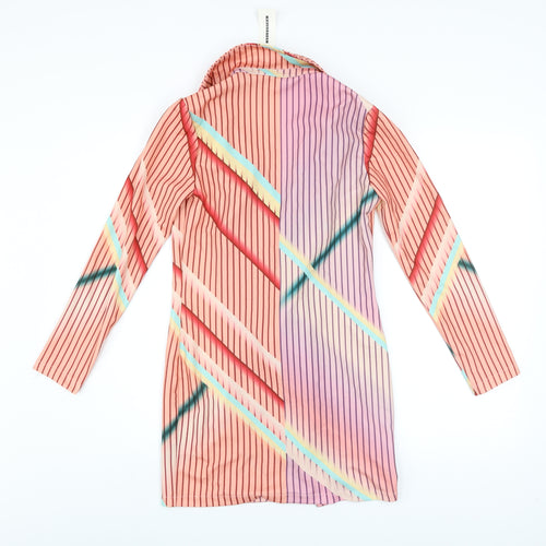 CBR Women's Multicoloured Striped Long Sleeve Blazer Size S