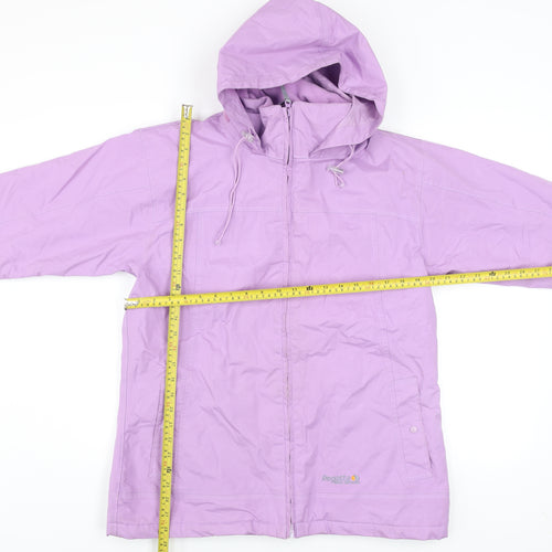 Regatta Women's Purple Waterproof Hooded Rain Jacket Size 14