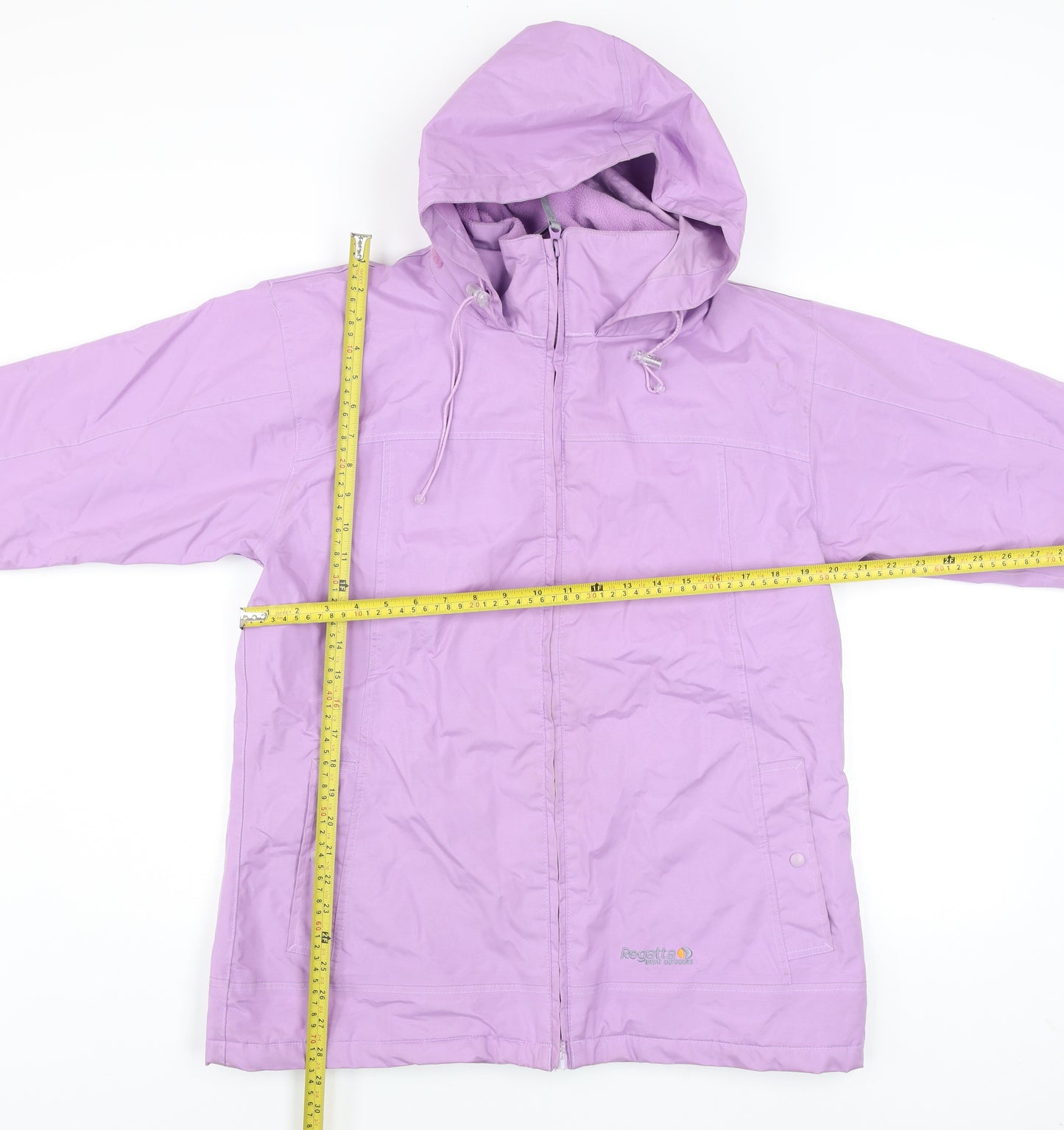 Regatta Women's Purple Waterproof Hooded Rain Jacket Size 14
