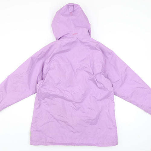 Regatta Women's Purple Waterproof Hooded Rain Jacket Size 14