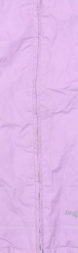 Regatta Women's Purple Waterproof Hooded Rain Jacket Size 14