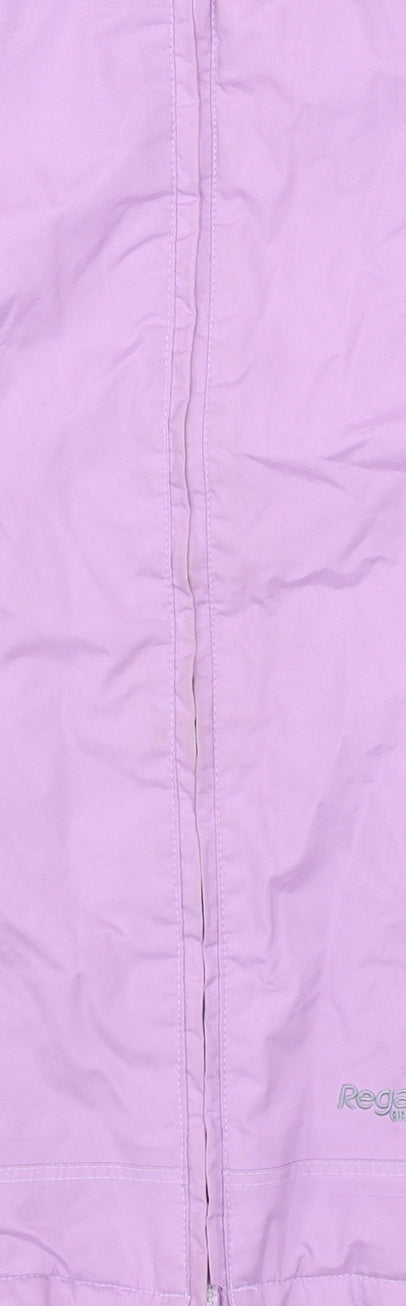 Regatta Women's Purple Waterproof Hooded Rain Jacket Size 14